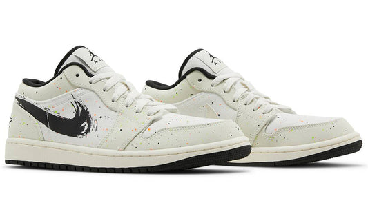 Air Jordan 1 Low 'Brushstroke Swoosh - Paint Splatter'