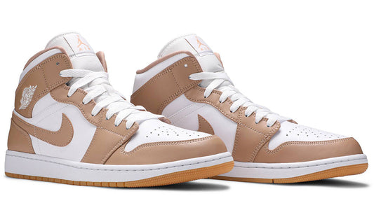 Air Jordan 1 Mid 'Tan Gum' Sneakers