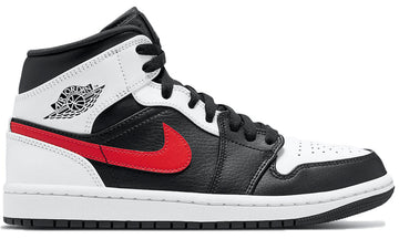 Air Jordan 1 Mid Black Chile Red White